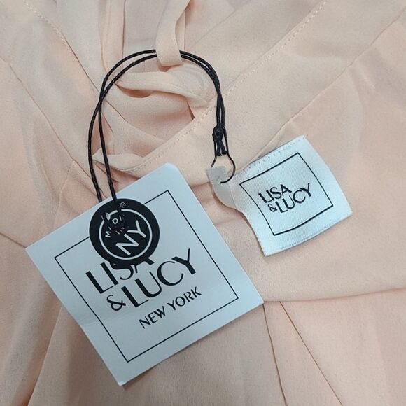 Lisa & Lucy Spring wrap Hi-low Wrap Ruffle Dress S - Picture 3 of 5